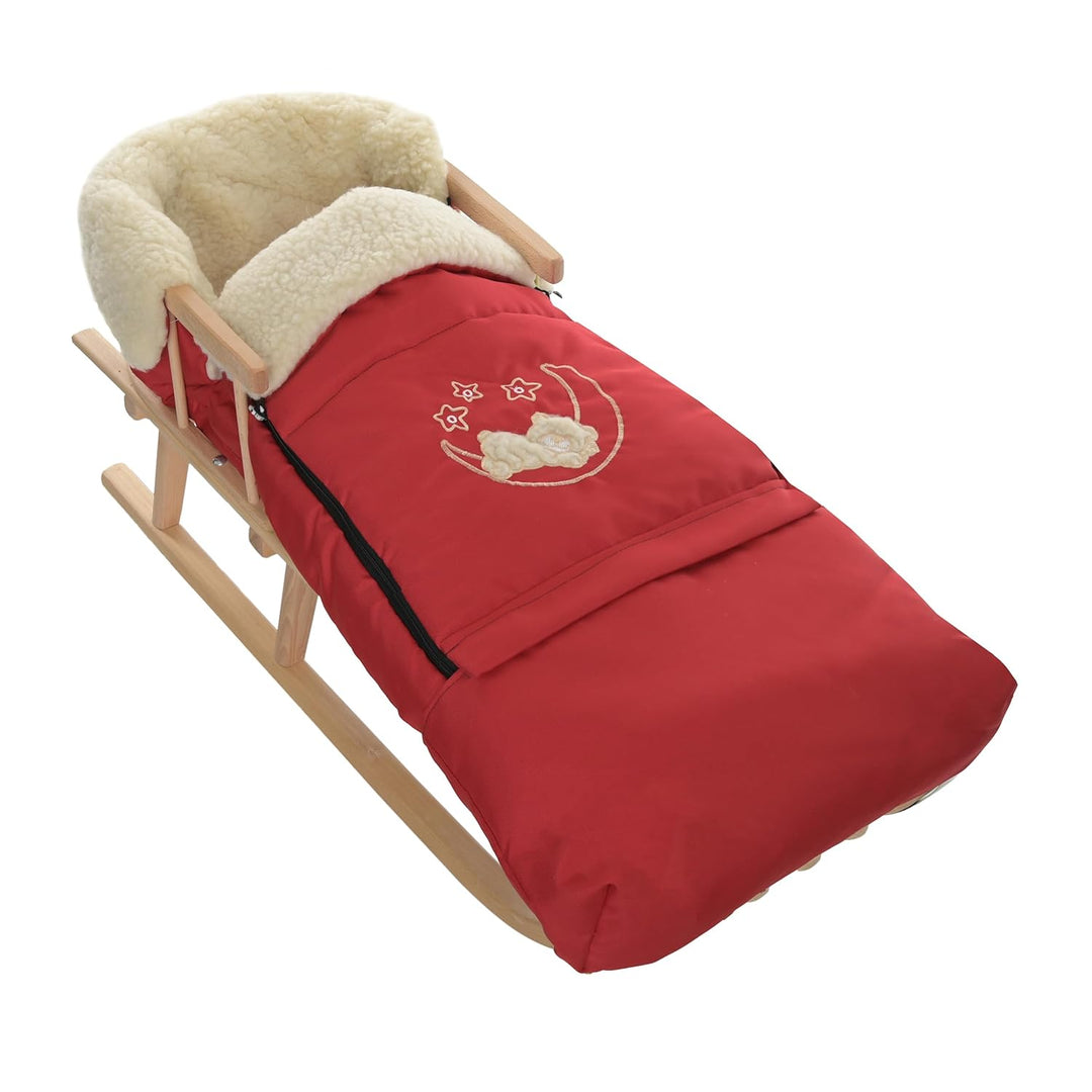 Winter Fusssack für Kinderwagen Babyschale Schlittensack Lammwollesack Baby Fusssack Kuschelsack Win
