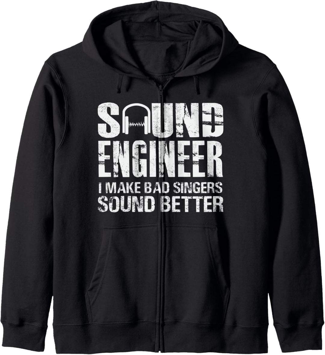 Sound Engineer Spruch Tontechniker Tontechnik Kapuzenjacke