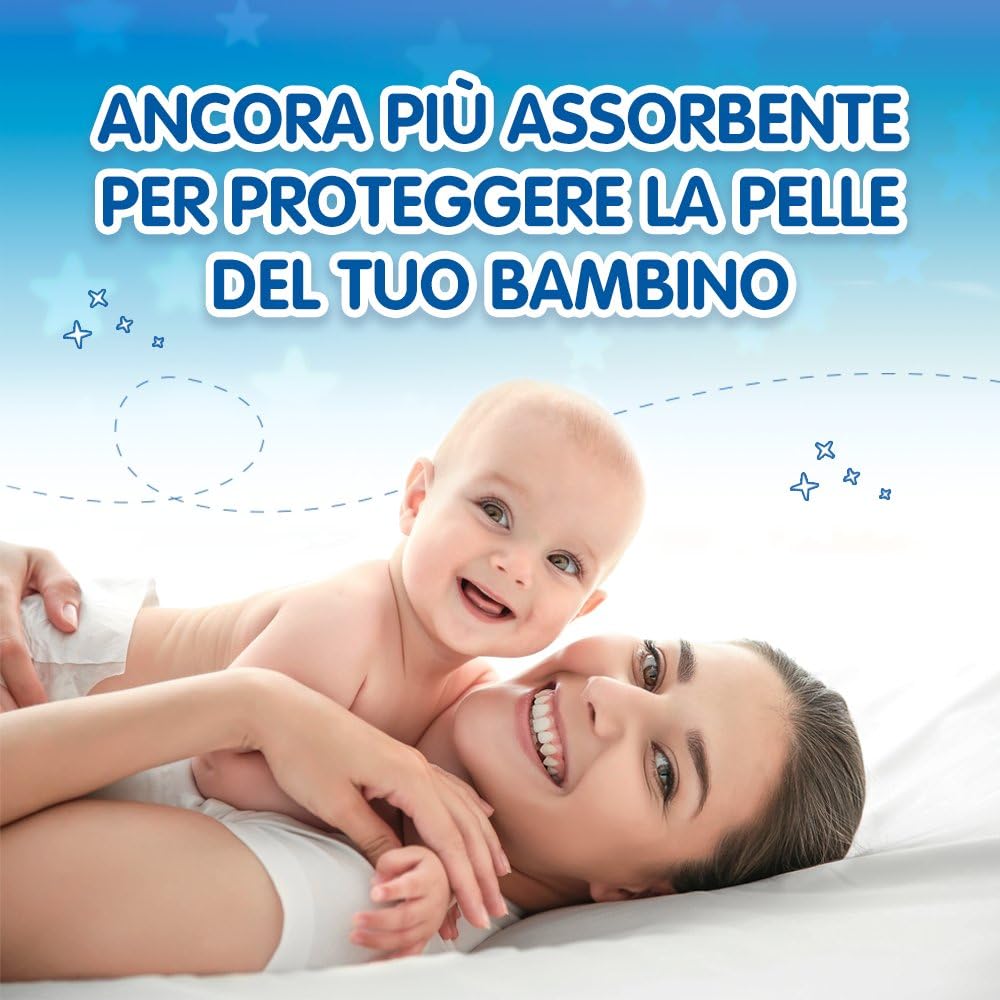 P.pampers sole/luna extralarge (1000047097) Taglia 6 (Confezione da 78) 15-30 kg, Taglia 6 (Confezio