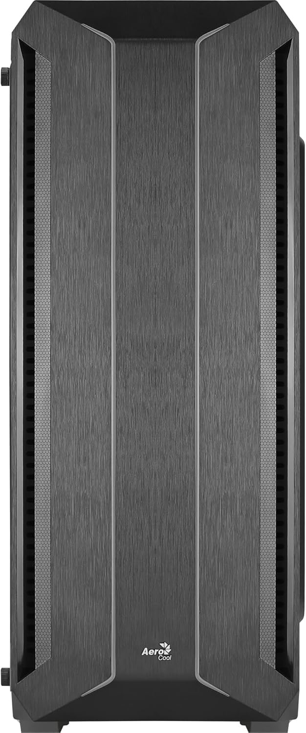 Aerocool SKYLINEV2BK, PC ATX Gehäuse, Dual Front Panel LED ARGB, ARGB 12cm Lüfter, Schwarz Schwarz S