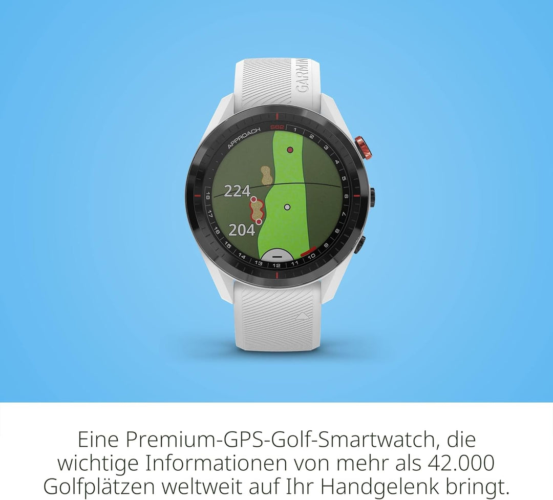Garmin Approach S62 Smartwatch Golf White Weiss/opulenter Garten Nur ansehen, Weiss/opulenter Garten