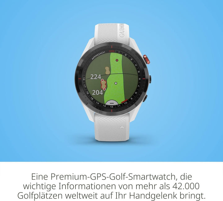 Garmin Approach S62 Smartwatch Golf White Weiss/opulenter Garten Nur ansehen, Weiss/opulenter Garten