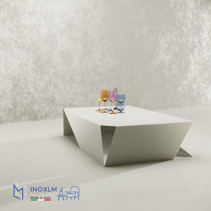 INOXLM Couchtisch Dion | Couchtisch | Couchtisch | Niedriger Design Tisch | Couchtisch Made in Italy