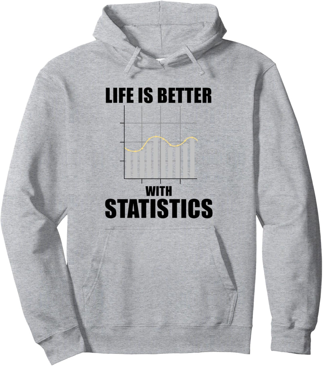Leben mit Statistik Chart Ironic Data Analyst Pullover Hoodie