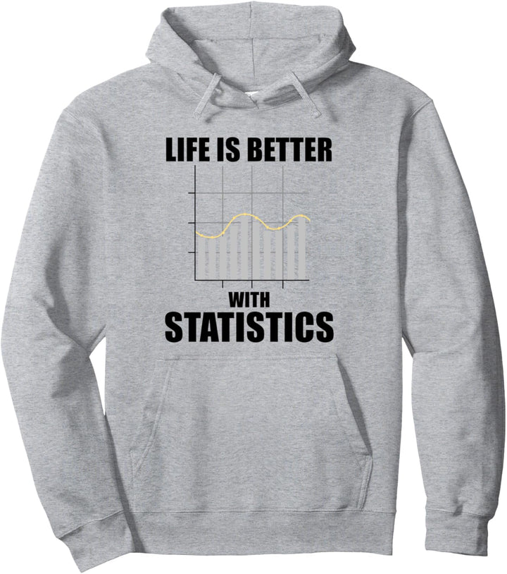 Leben mit Statistik Chart Ironic Data Analyst Pullover Hoodie