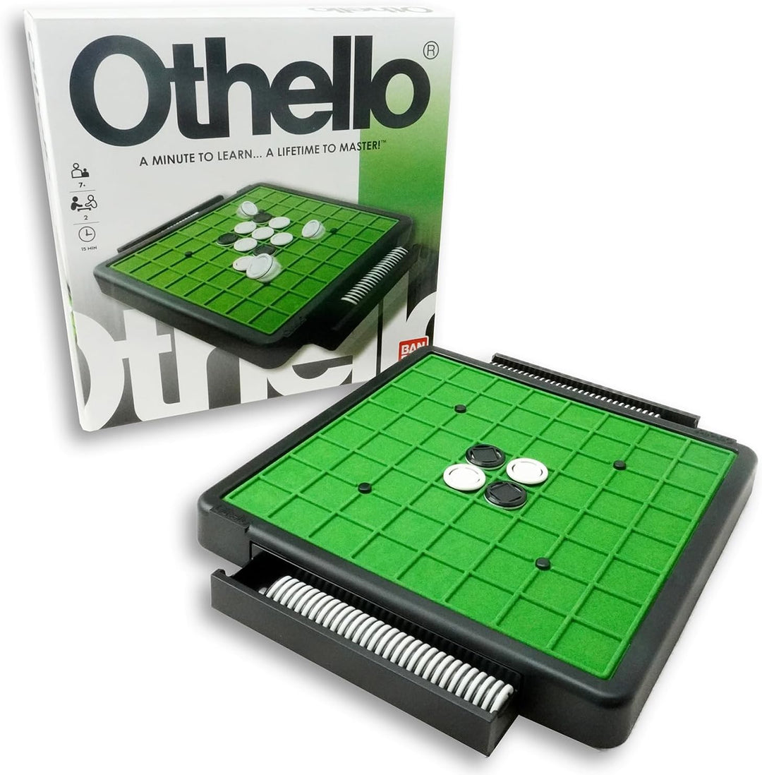 Bandai Spass & Denkspiele – Othello – Gesellschaftsspiel – Strategiespiel – Spieleklassiker - 2 Spie