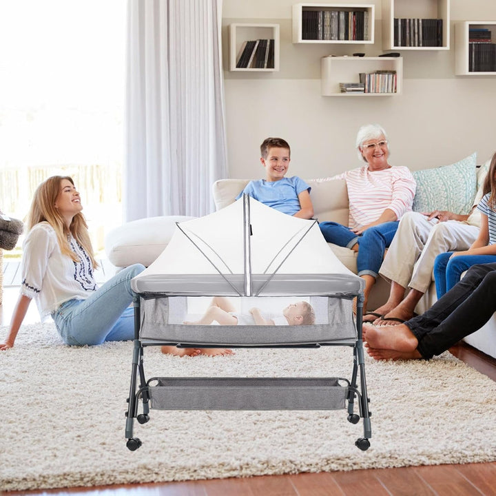 Für Stubenwagen, Netz, atmungsaktiv, faltbar, für Kinderbett, Kinderwagen, Terrasse, Hängematte für