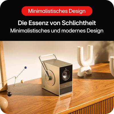 LG Electronics HU710PB CineBeam Q Laser Kompakter 4K UHD Projektor, bis 304,8 cm (120 Zoll), 500 Lum
