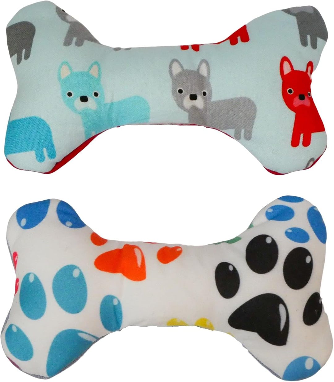 Handmade Welpen Hunde Spielzeug Hundespielzeug Quitscher Knochen Pfote mit Name bestickt personalisi
