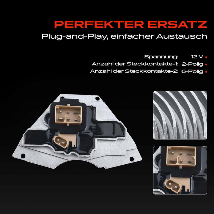 Frankberg Vorwiderstand Kühlerlüfter Kompatibel mit A4 8D2 B5 8D5 Superb I 3U4 P-a-s-s-a-t 35I 3A2 3