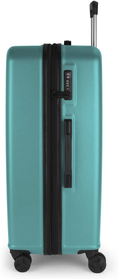 Gabol Grosser erweiterbarer Koffer, offene Hartschale, mit Fassungsvermögen bis zu 127 l, türkis, Ko