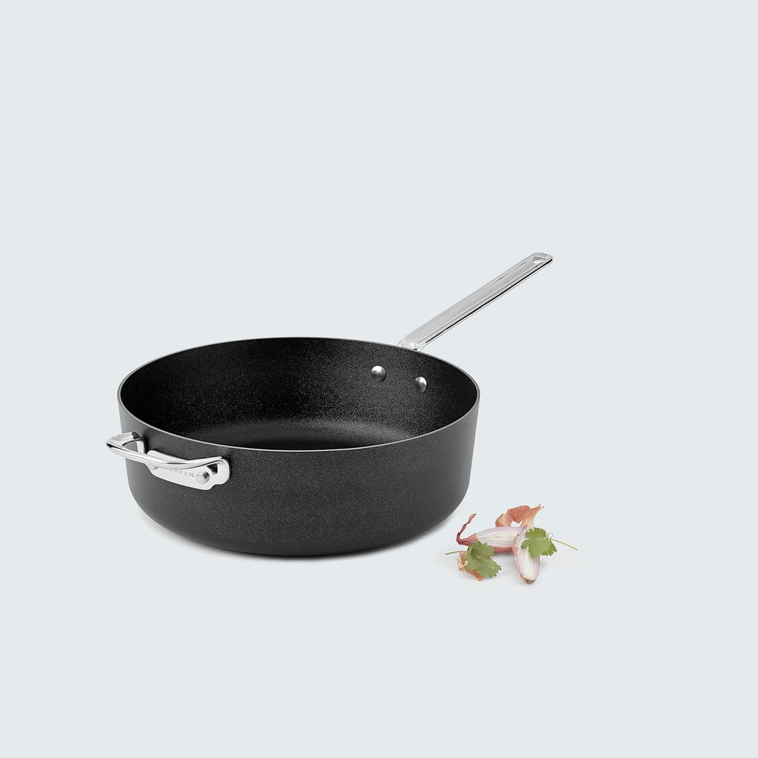SCANPAN TechnIQ Riesiger Schmortopf 30 cm, 5,5 l | Schmorpfanne Induction | Multifunktionale Servier