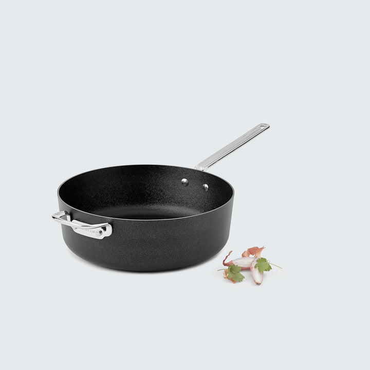 SCANPAN TechnIQ Riesiger Schmortopf 30 cm, 5,5 l | Schmorpfanne Induction | Multifunktionale Servier