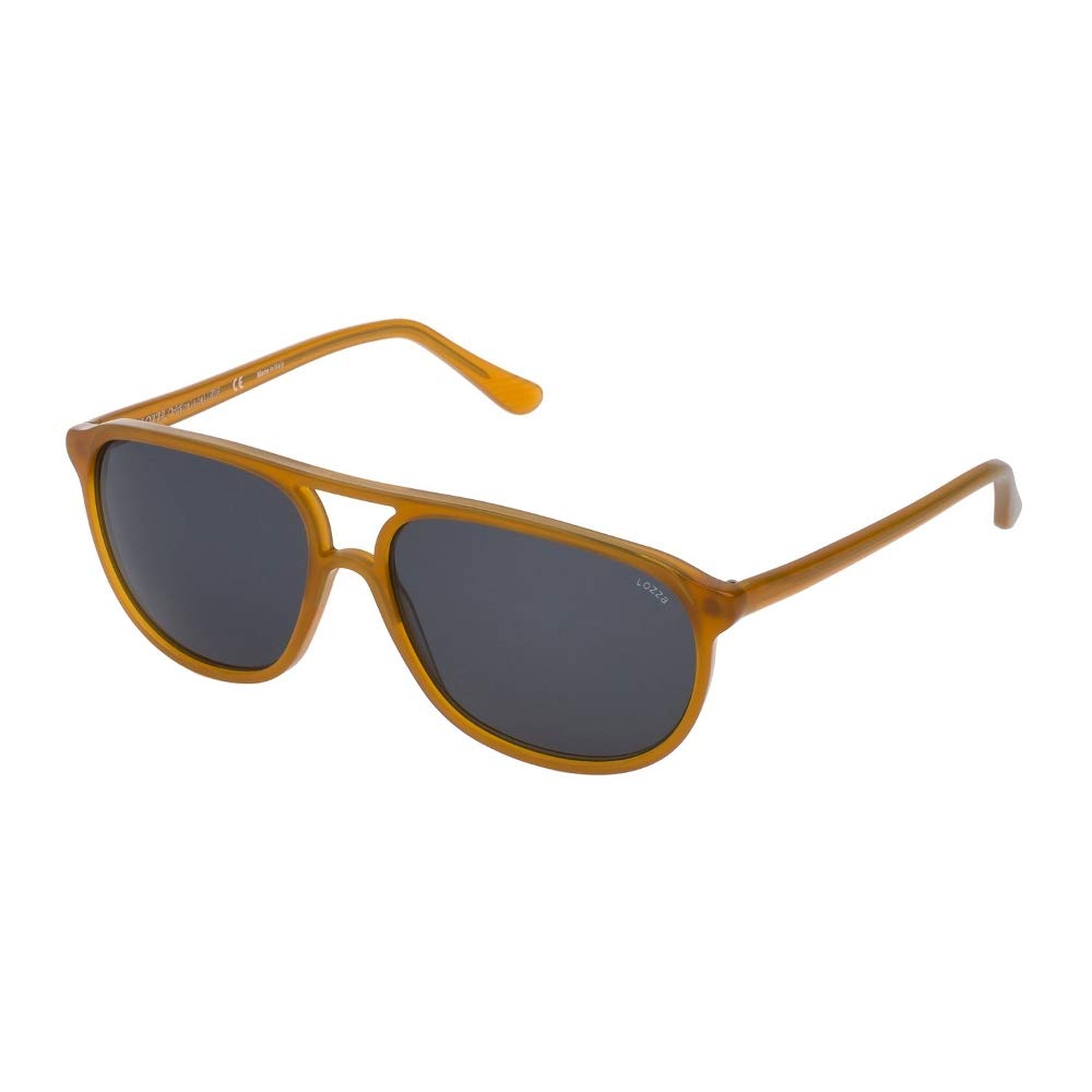 Lozza Unisex Sl1827l Sunglasses 58/15/140 Cognac Trasparente Opaco, 58/15/140 Cognac Trasparente Opa