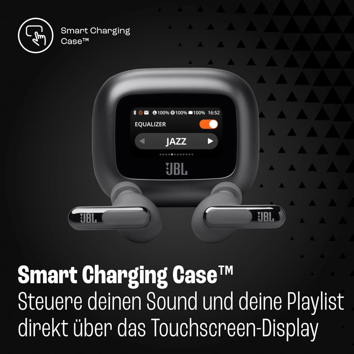 JBL Live Beam 3, Wireless Earbud-Kopfhörer mit Bluetooth, 48 Stunden Akkulaufzeit, True Adaptive Noi