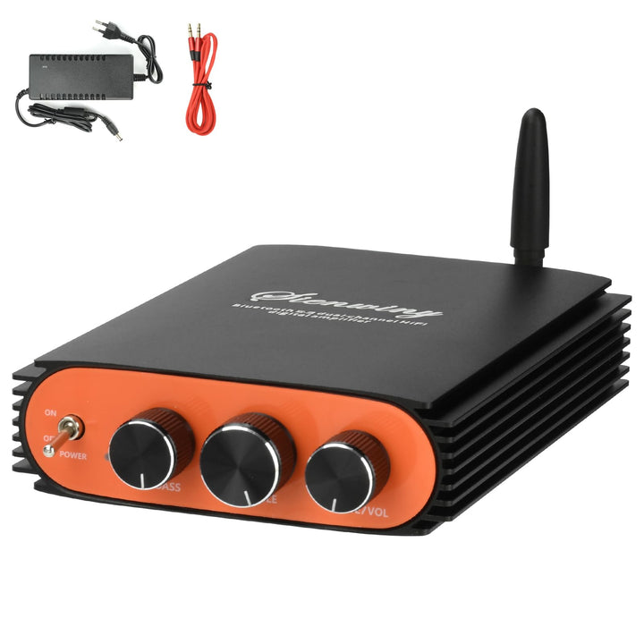 5.3 Bluetooth Verstärker HiFi Stereo, 300Wx2 2-Kanal Mini Subwoofer Amplifier mit TPA3255 Amp Chip,
