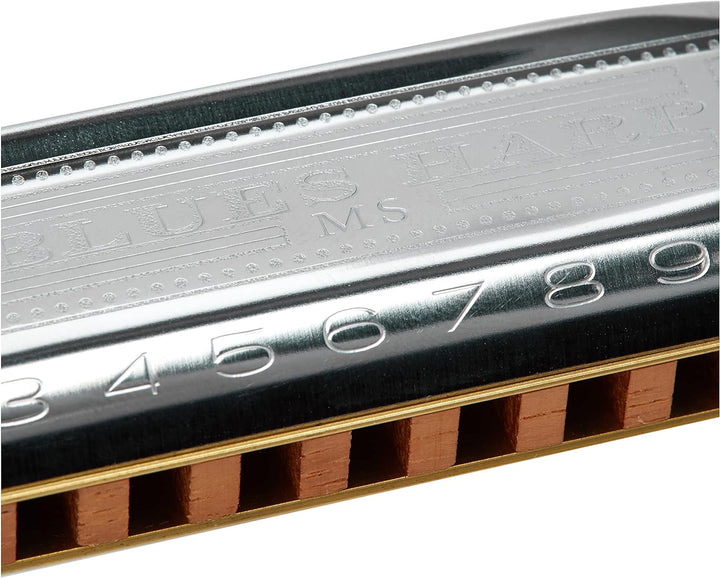 Hohner Blues Harp Mundharmonika in F-Dur Single, Single