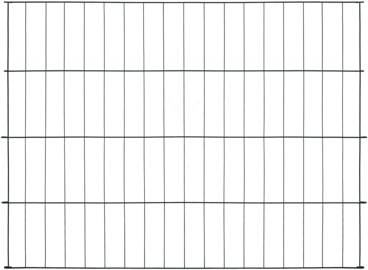 vidaXL Gartenzaun Set Teichzaun Schutzzaun Gitterzaun Steckzaun Zaun-Set Garten Zaun niedrig Poolzau