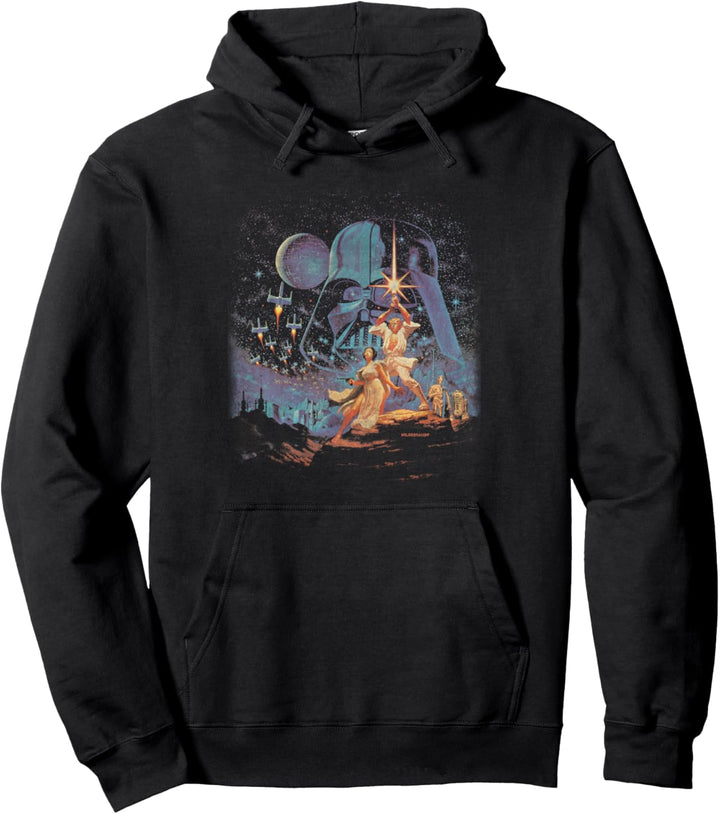 Star Wars A New Hope Retro Poster Pullover Hoodie