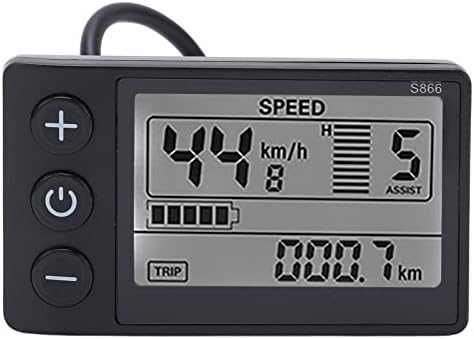 Elektrofahrrad LCD Display Meter S866 24V 36V Bedienfeld mit Wasserdichtem Stecker für