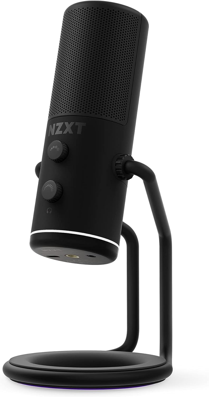 NZXT Capsule AP-WUMIC-B1 USB-Streaming-Mikrofon, Audio, unidirektionales Nierencharakteristik, hocha