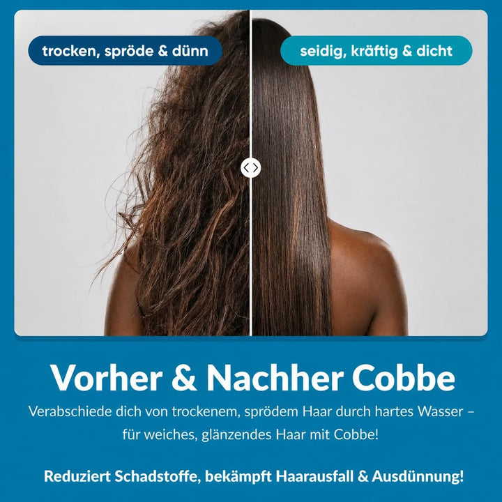 Cobbe Duschkopf mit Filter, Duschkopf Wassersparend Hartwasser mit Filtration in 20 Schichten, 6 Str
