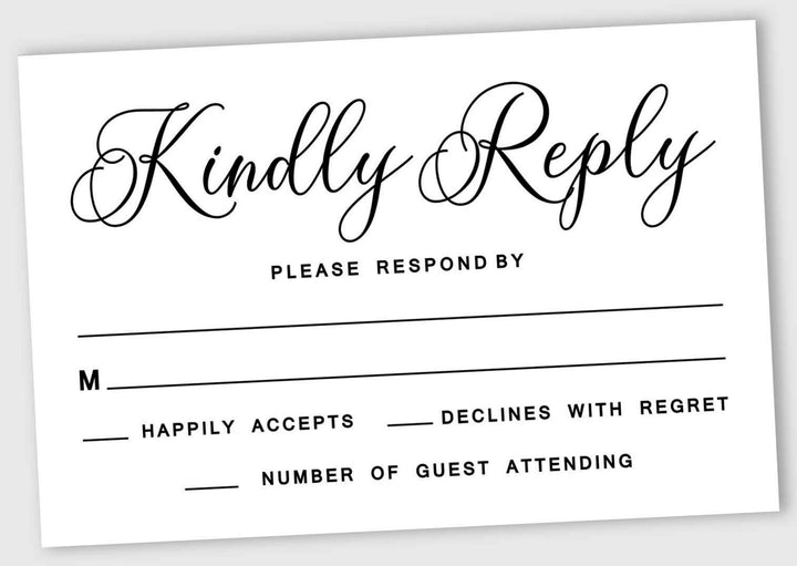 Inkdotpot 50 Leere RSVP-Karten Mit Weissen Umschlägen Weiss 4 "X6 Antwortkarten-RSVP-Antwortkarte Fü