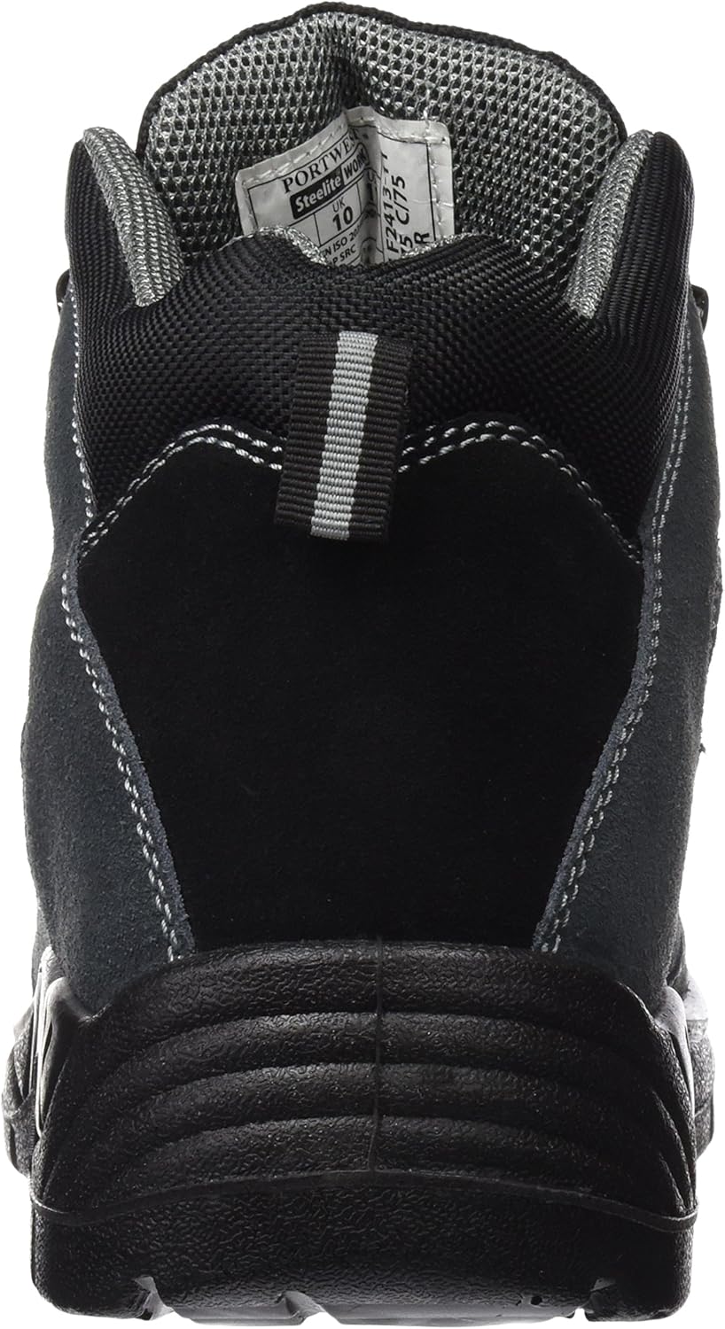 Portwest Steelite Trekker Sicherheitsstiefel S1P , Grösse: 44, Farbe: Schwarz, FW63BKR44 44 EU Schwa