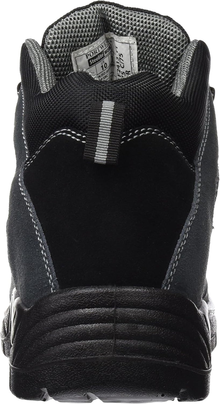 Portwest Steelite Trekker Sicherheitsstiefel S1P , Grösse: 44, Farbe: Schwarz, FW63BKR44 44 EU Schwa