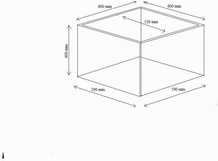 Pflanzkübel für Rollen aus Fiberglas in anthrazit - Grösse (LxBxH): 60x60x60 cm, 60x60x60 cm