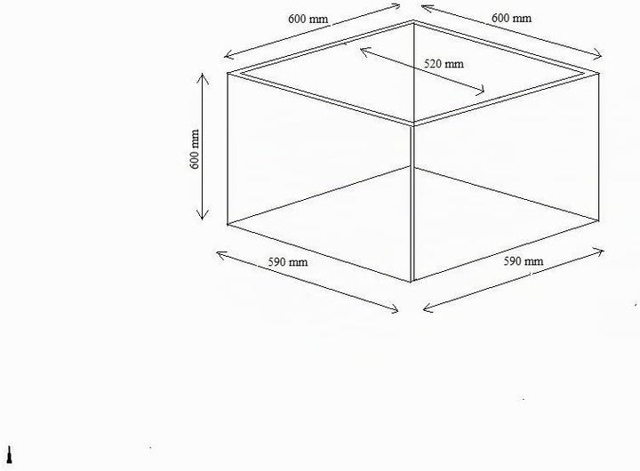 Pflanzkübel für Rollen aus Fiberglas in anthrazit - Grösse (LxBxH): 60x60x60 cm, 60x60x60 cm