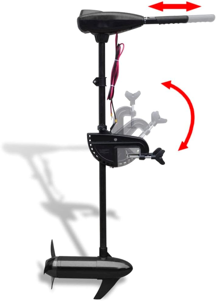 vidaXL Boot Motor Elektromotor Aussenbordmotor Aussenborder Elektro Bootsmotor Test 55 lbs(24,9 kg),