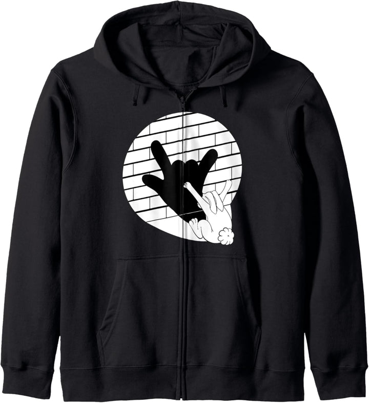 Hase Schattenfigur Kaninchen Pulli als Party Kapuzenjacke
