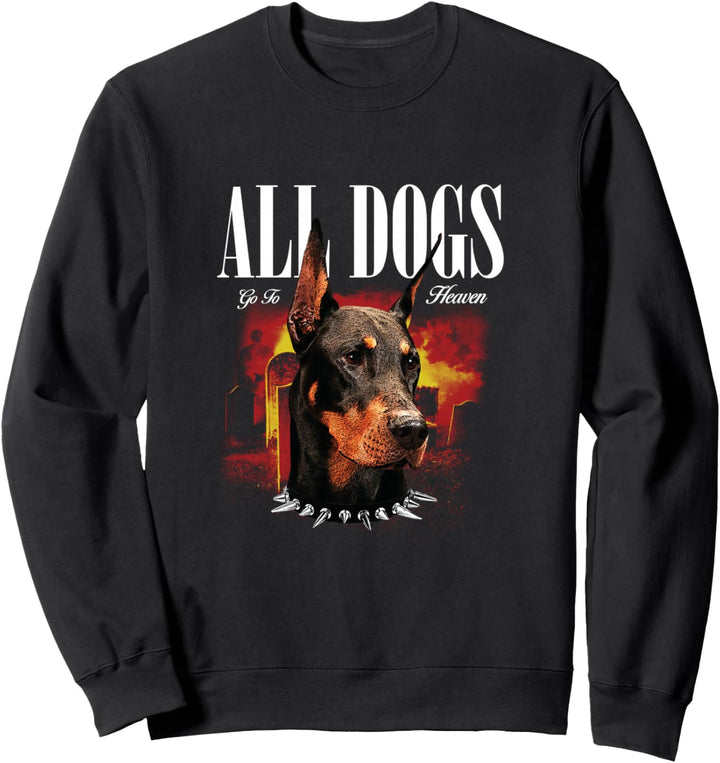 Dobermann Hund - Sad Aesthetic Edgy Streetwear Sweatshirt