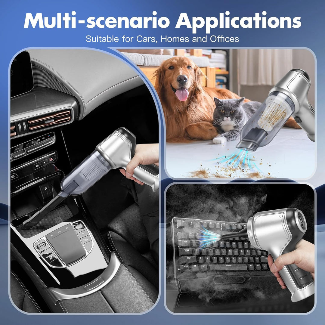 Handstaubsauger Akku, Auto Staubsauger Stark Handstaubsauger Kabellos Mini Kleiner Hand Staubsauger