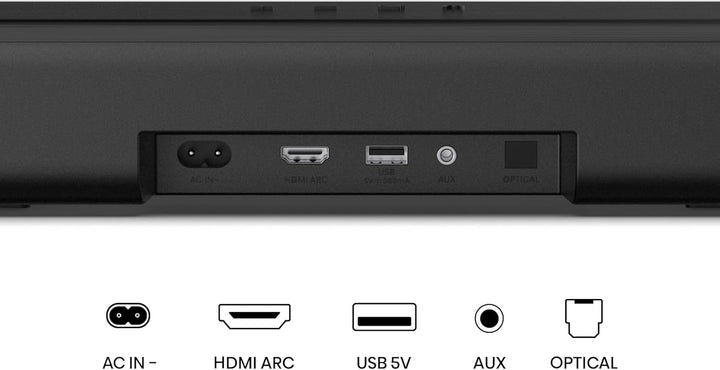 Hisense HS1000, 2.0 Kanal Soundbar, 120W max Audio Power, Dolby Audio, DTS Virtual:X, Voice Enhanced