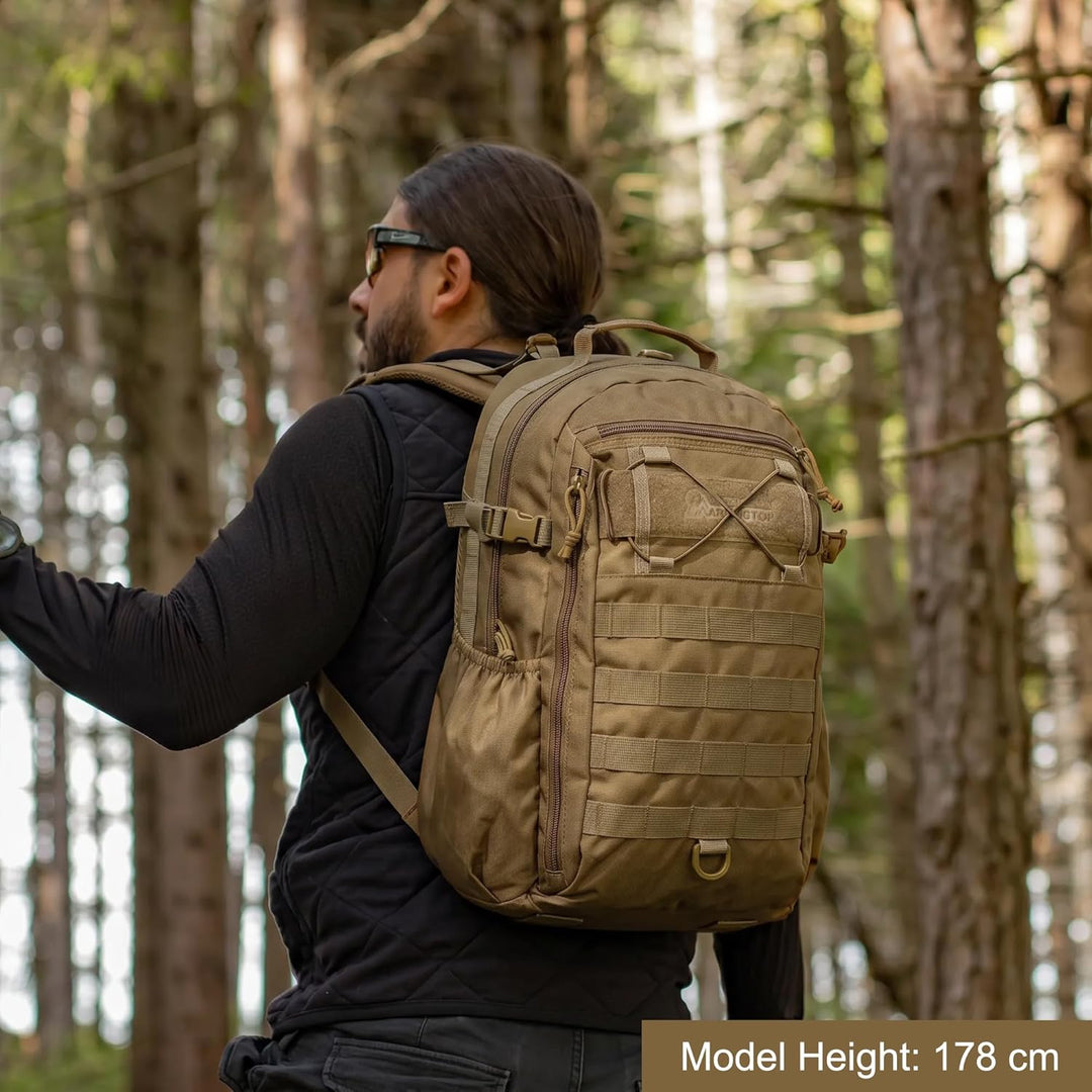 Mardingtop 30L Rucksack Herren Militär Wanderrucksack mit Rückenbelüftung | Trekkingrucksack Tactica