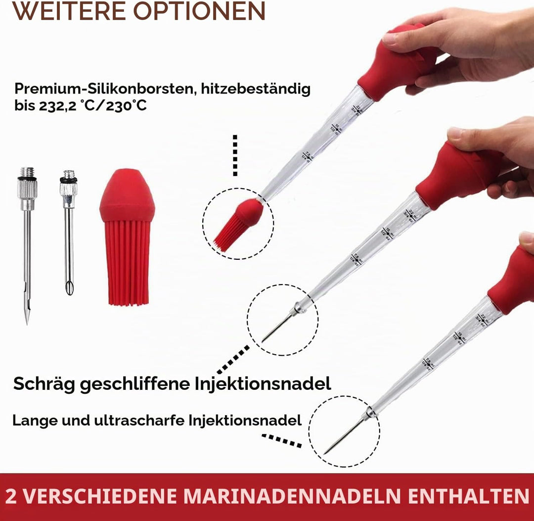 KAYCROWN Truthan-Bratset mit 4 Teilen von kommerzieller Qualität aus FDA-Silikon, inklusive Bratensp