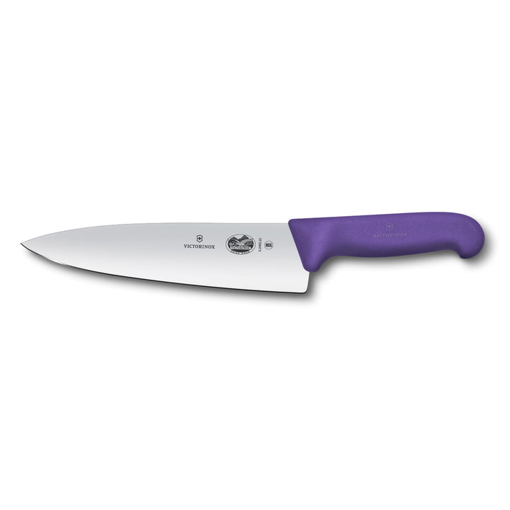 Victorinox Fibrox Kochmesser, Breites Universalmesser für Fleisch, Fisch, Gemüse und Kräuter, 20 cm,