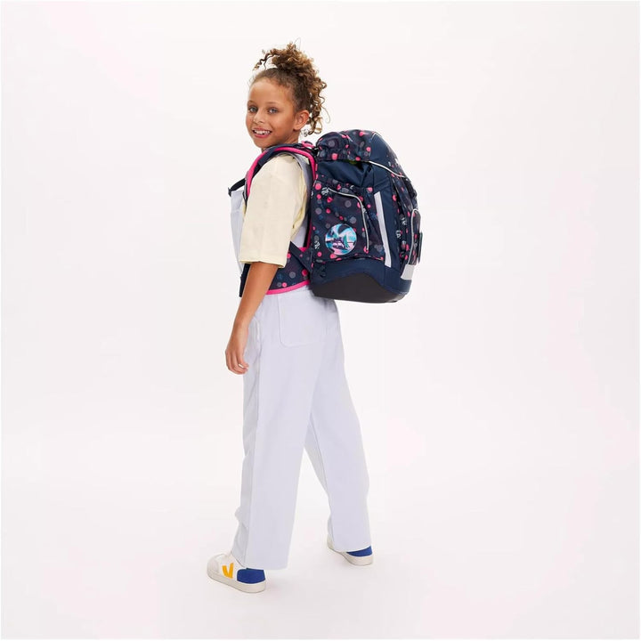 ergobag Maxi Schulrucksack Set 6-teilig, ergonomischer Schulrucksack Grundschule für Mädchen und Jun