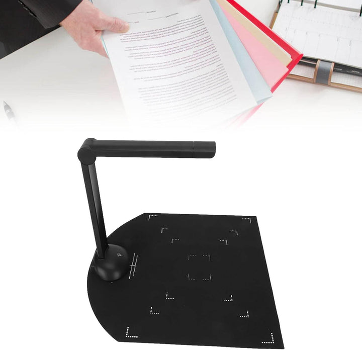 Dokumentenkamera-Scanner, Tragbarer 5 MP 2592 X 1944 USB-Buchscanner mit LED-Licht, OCR-Technologie,