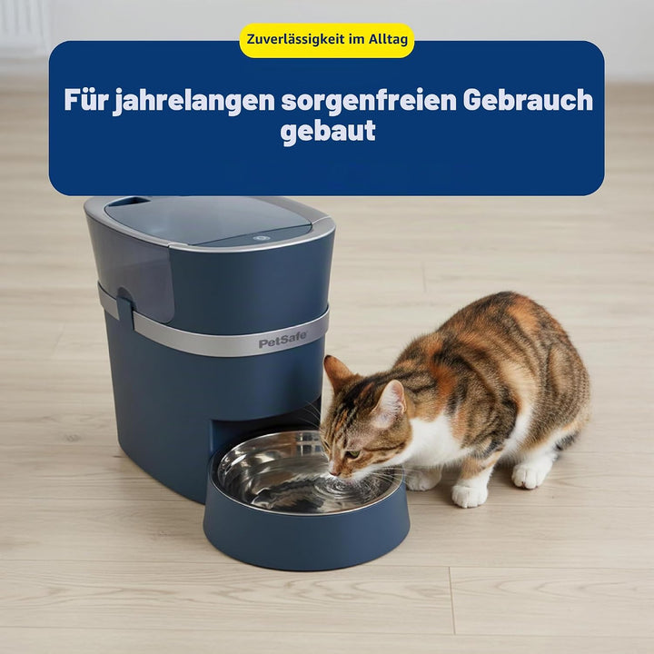 PetSafe 2 Tierfutterteiler mit nur einem Napf, Futterautomat für zwei Hunde oder Katzen, BPA-freier