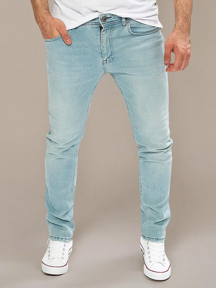 WOTEGA Herren Jeans Alistar Slim Fit 33W / 30L Blau (Cloud Blue 144306), 33W / 30L Blau (Cloud Blue