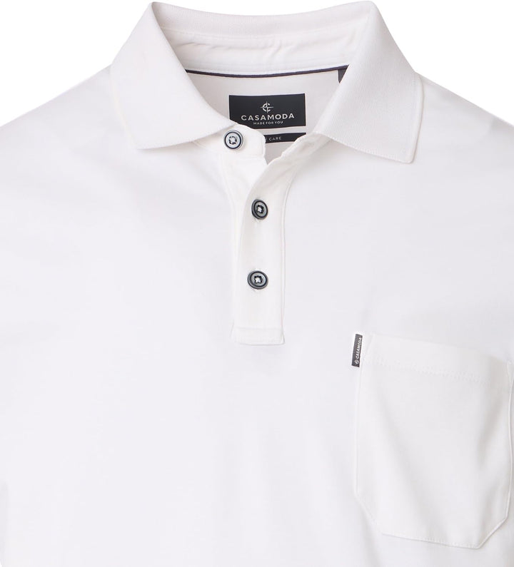 CASAMODA Polo-Shirt Uni M Weiss(000), M Weiß(000)