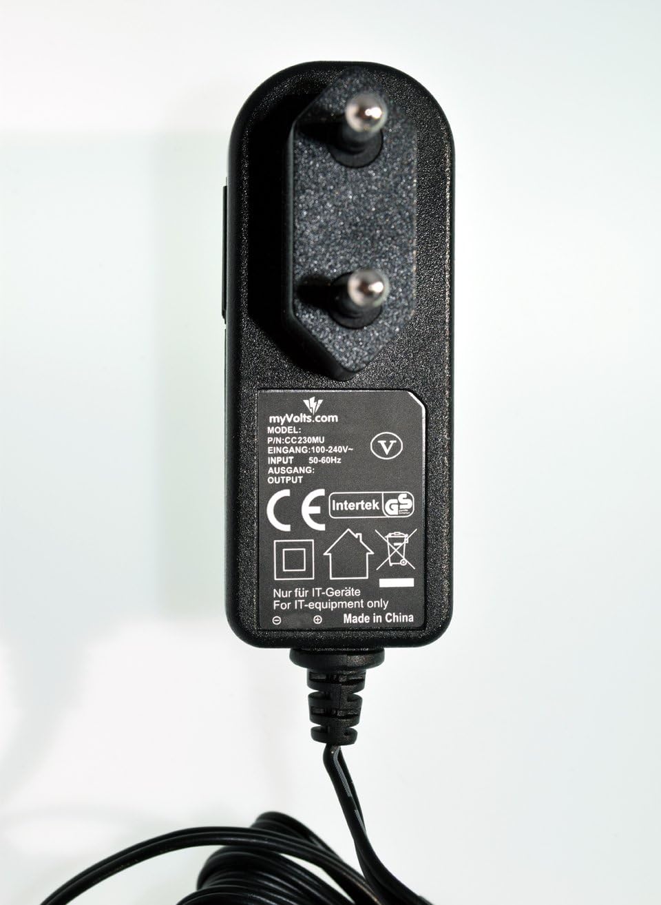 MyVolts 5V EU-Netzteil kompatibel mit Philips Avent SCD603/00 Parent DECT Monitor - Elterneinheit -