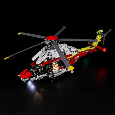 BRIKSMAX 42145 Led Licht für Lego Airbus H175 Rettungshubschrauber - Compatible with Lego Technic Ba