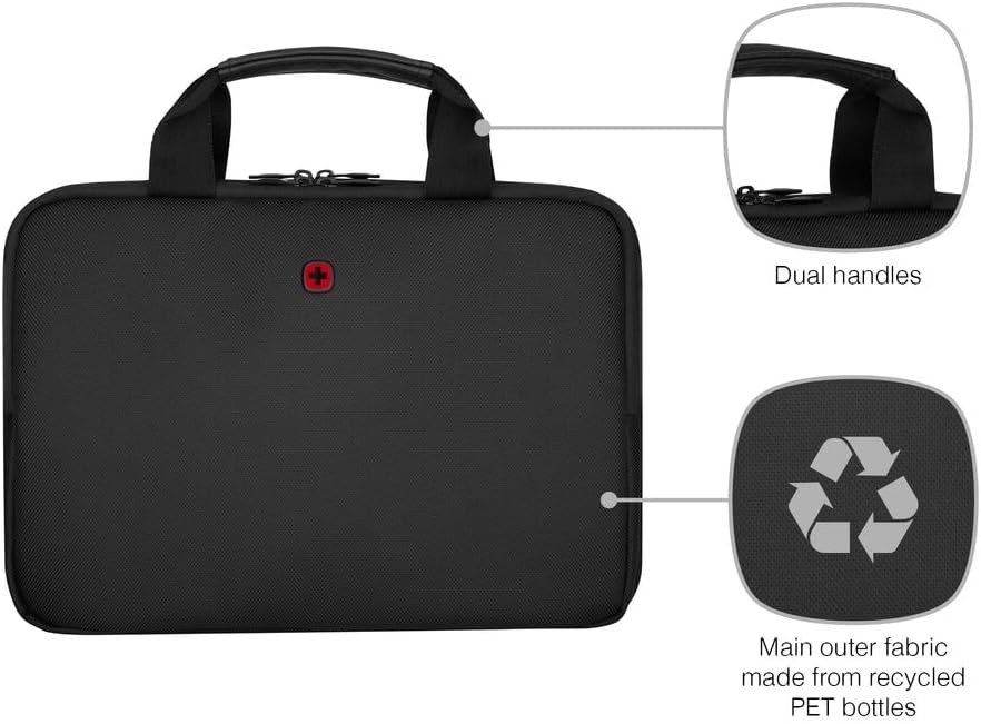 WENGER Guyde 14 Laptop-Hülle mit Tragegriffen, Notebook bis 14 Zoll, Aktentasche, 6 l, Damen Herren,