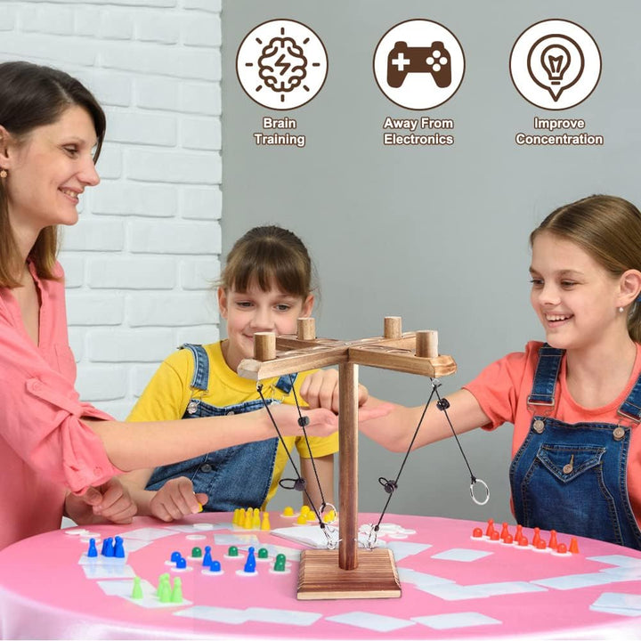 Joycabin Hooks Ring Toss Game für Kinder Erwachsene, Ring Toss Hook und Ring Indoor, Toss Haken und