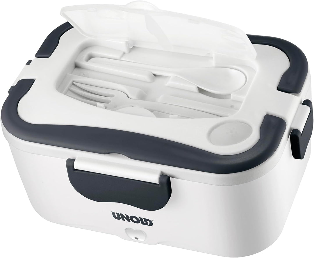 UNOLD 58850 elektrische Lunchbox - Weiss, 1,5 Liter, Kunststoff,zum Erwärmen für unterwegs oder im B