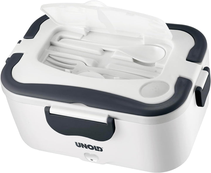 UNOLD 58850 elektrische Lunchbox - Weiss, 1,5 Liter, Kunststoff,zum Erwärmen für unterwegs oder im B